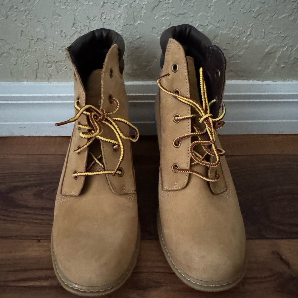 Timberland Tan Ankle Boots wedge
